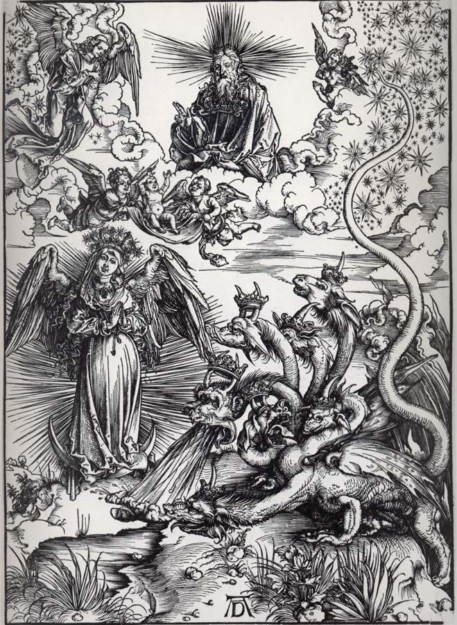 Albrecht Durer The Apocalyptic woman and the seven-Headed Dragon